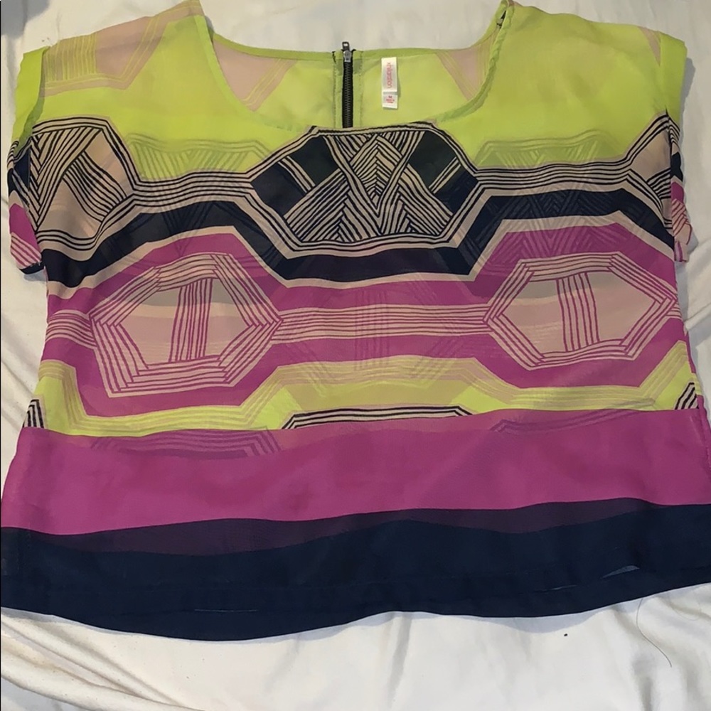 Xhilaration Geometric Print Blouse